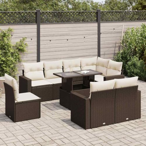 INLIFE 9-TLG. Garten-Sofagarnitur mit Kissen Braun Poly Rattan,Möbel,Gartenmöbel,Gartenmöbel-Sets,Braun,86.7 KG,3326344 INLIFE 9-TLG. Garten-Sofagarnitur mit Kissen Braun Poly Rattan,Möbel,Gartenmöbel,Gartenmöbel-Sets,Braun,86.7 KG,3326344 von INLIFE