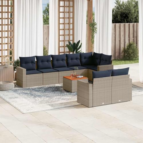 INLIFE 9-TLG. Garten-Sofagarnitur mit Kissen Grau Poly Rattan,Möbel,Gartenmöbel,Gartenmöbel-Sets,Grau,75.4 KG,3256544 INLIFE 9-TLG. Garten-Sofagarnitur mit Kissen Grau Poly Rattan,Möbel,Gartenmöbel,Gartenmöbel-Sets,Grau,75.4 KG,3256544 von INLIFE