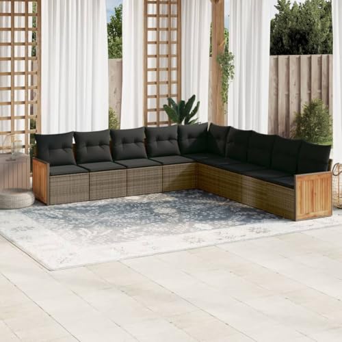 INLIFE 9-TLG. Garten-Sofagarnitur mit Kissen Grau Poly Rattan,Möbel,Gartenmöbel,Gartenmöbel-Sets,Grau,80 KG,3260142 INLIFE 9-TLG. Garten-Sofagarnitur mit Kissen Grau Poly Rattan,Möbel,Gartenmöbel,Gartenmöbel-Sets,Grau,80 KG,3260142 von INLIFE