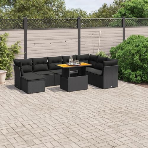 INLIFE 9-TLG. Garten-Sofagarnitur mit Kissen Schwarz Poly Rattan,Möbel,Gartenmöbel,Gartenmöbel-Sets,Schwarz,76.1 KG,3270971 INLIFE 9-TLG. Garten-Sofagarnitur mit Kissen Schwarz Poly Rattan,Möbel,Gartenmöbel,Gartenmöbel-Sets,Schwarz,76.1 KG,3270971 von INLIFE
