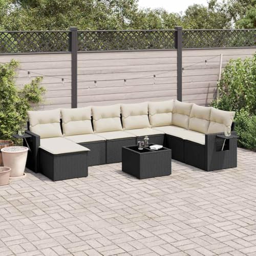 INLIFE 9-TLG. Garten-Sofagarnitur mit Kissen Schwarz Poly Rattan,Möbel,Gartenmöbel,Gartenmöbel-Sets,Schwarz,76.2 KG,3252903 INLIFE 9-TLG. Garten-Sofagarnitur mit Kissen Schwarz Poly Rattan,Möbel,Gartenmöbel,Gartenmöbel-Sets,Schwarz,76.2 KG,3252903 von INLIFE