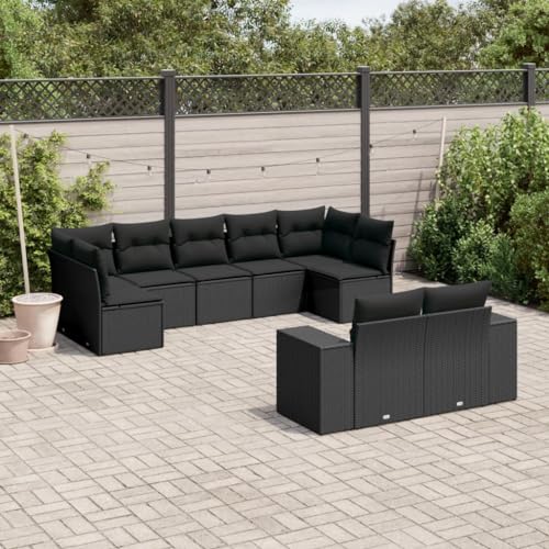INLIFE 9-TLG. Garten-Sofagarnitur mit Kissen Schwarz Poly Rattan,Möbel,Gartenmöbel,Gartenmöbel-Sets,Schwarz,80 KG,3255352 INLIFE 9-TLG. Garten-Sofagarnitur mit Kissen Schwarz Poly Rattan,Möbel,Gartenmöbel,Gartenmöbel-Sets,Schwarz,80 KG,3255352 von INLIFE