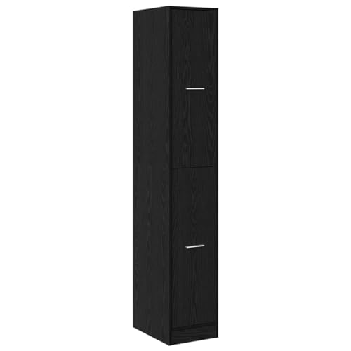 INLIFE Apothekerschrank Schwarze Eiche 30 x 41 x 174.5 cm,Möbel,Schränke,Aufbewahrungsschränke & Schließfächer,Schwarz,32.9 KG,3365620 von INLIFE