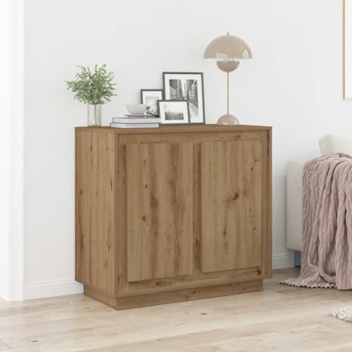 INLIFE Artisan Eichen Sideboard Eiche handwerklich 80 x 34 x 75 cm,Möbel,Schränke,Sideboards,Braun,25.3 KG,862132 von INLIFE