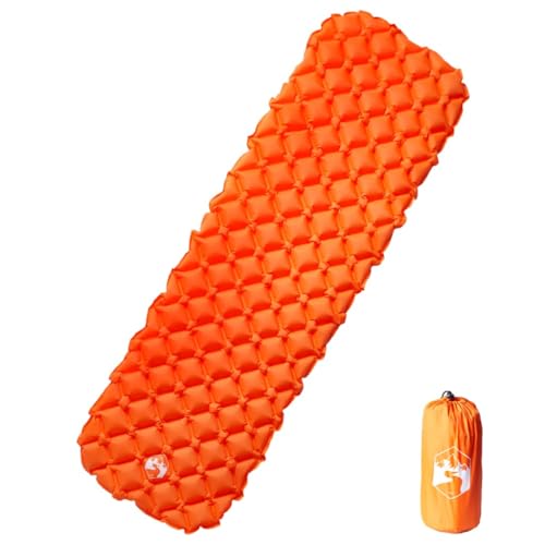INLIFE Aufblasbare Isomatte Orange 190x58x6 cm,Sportartikel,Outdoor-Aktivitäten,Camping & Wandern,Isomatten,Orange,0.69 KG,4007114 von INLIFE