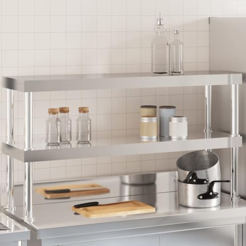 INLIFE Aufsatzboard für Küchentisch 2 Ablagen 110x30x65 cm Edelstahl,Wirtschaft & Industrie,Gastronomie,7.9 KG,376449 INLIFE Aufsatzboard für Küchentisch 2 Ablagen 110x30x65 cm Edelstahl,Wirtschaft & Industrie,Gastronomie,7.9 KG,376449 von INLIFE