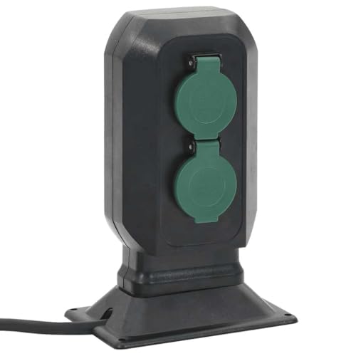 INLIFE Außensteckdose mit Erdspieß 4-Fach Schwarz Grün 15,5x11x24 cm,Heimwerkerbedarf,Elektrobedarf,Steckdosen,0.96 KG,4010101 INLIFE Außensteckdose mit Erdspieß 4-Fach Schwarz Grün 15,5x11x24 cm,Heimwerkerbedarf,Elektrobedarf,Steckdosen,0.96 KG,4010101 von INLIFE