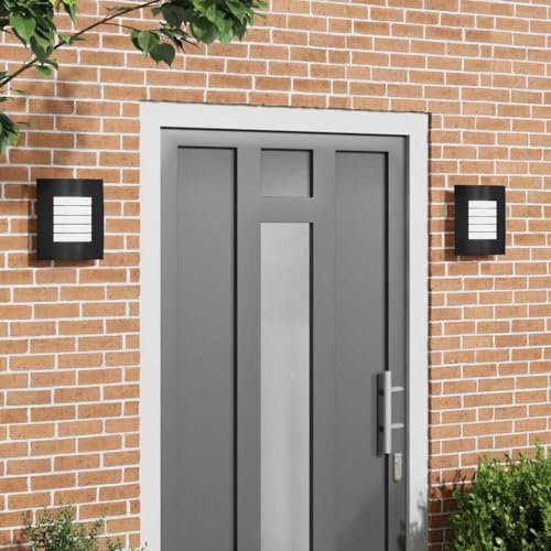 INLIFE Außenwandlampen 2 pcs Schwarz 23.5 x 10.5 x 26 cm Edelstahl,Heim & Garten,Beleuchtung,Lampen,Schwarz,1.5 KG,4005972 INLIFE Außenwandlampen 2 pcs Schwarz 23.5 x 10.5 x 26 cm Edelstahl,Heim & Garten,Beleuchtung,Lampen,Schwarz,1.5 KG,4005972 von INLIFE