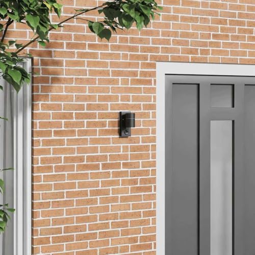 INLIFE Außenwandleuchte Schwarz 6,5 x 10,5 x 16 cm Edelstahl,Heim & Garten,Beleuchtung,Lampen,Schwarz,0.6 KG,4005989 von INLIFE