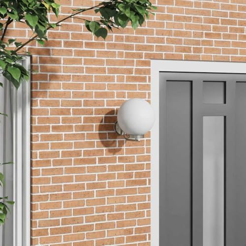 INLIFE Außenwandleuchte Silber 29 x 25 x 33 cm Edelstahl,Heim & Garten,Beleuchtung,Lampen,Silber,1.3 KG,4005941 von INLIFE