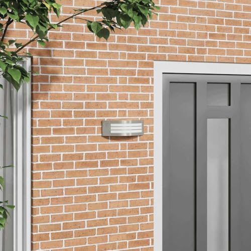 INLIFE Außenwandleuchte Silber 32 x 10 x 10 cm Edelstahl,Heim & Garten,Beleuchtung,Lampen,Silber,0.6 KG,4005975 INLIFE Außenwandleuchte Silber 32 x 10 x 10 cm Edelstahl,Heim & Garten,Beleuchtung,Lampen,Silber,0.6 KG,4005975 von INLIFE