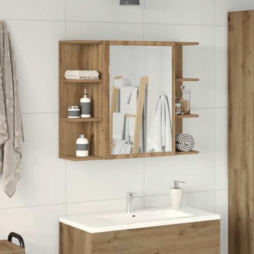 INLIFE Bad-Spiegelschrank Artisan-Eiche 80x20,5x64cm Holzwerkstoff,Möbel,Schränke,Spiegel- & Waschbeckenunterschränke,Badezimmerwaschtische,Braun,18.7 KG,856037 INLIFE Bad-Spiegelschrank Artisan-Eiche 80x20,5x64cm Holzwerkstoff,Möbel,Schränke,Spiegel- & Waschbeckenunterschränke,Badezimmerwaschtische,Braun,18.7 KG,856037 von INLIFE