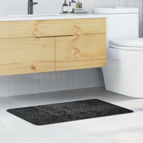 INLIFE Badematte Dunkelgrau 60 x 90 cm Polypropylen,Heim & Garten,Badzubehör,Badematten & Badteppiche,Grau,1.3 KG,4019834 von INLIFE