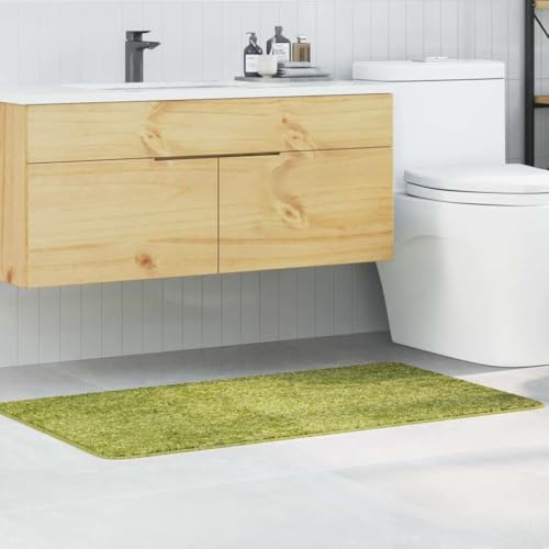 INLIFE Badematte Grün 70 x 120 cm Polypropylen,Heim & Garten,Badzubehör,Badematten & Badteppiche,Grün,1.4 KG,4019849 von INLIFE