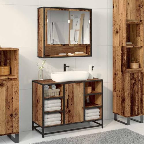 INLIFE Badezimmer-Spiegelschrank Altholz 65 x 20 x 60 cm Holzwerkstoff,Möbel,Schränke,Spiegel- & Waschbeckenunterschränke,Badezimmerwaschtische,Altholz,18.92 KG,883611 INLIFE Badezimmer-Spiegelschrank Altholz 65 x 20 x 60 cm Holzwerkstoff,Möbel,Schränke,Spiegel- & Waschbeckenunterschränke,Badezimmerwaschtische,Altholz,18.92 KG,883611 von INLIFE