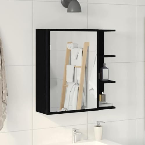 INLIFE Badezimmer-Spiegelschrank Schwarze Eiche 62,5 x 20,5 x 64 cm,Möbel,Schränke,Spiegel- & Waschbeckenunterschränke,Badezimmerwaschtische,Schwarz,15.85 KG,862523 INLIFE Badezimmer-Spiegelschrank Schwarze Eiche 62,5 x 20,5 x 64 cm,Möbel,Schränke,Spiegel- & Waschbeckenunterschränke,Badezimmerwaschtische,Schwarz,15.85 KG,862523 von INLIFE