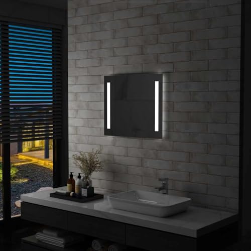 INLIFE Badezimmer-Wandspiegel mit LEDs 60x50 cm,Heim & Garten,Dekoration,Spiegel,Silber,4.85 KG,144705 INLIFE Badezimmer-Wandspiegel mit LEDs 60x50 cm,Heim & Garten,Dekoration,Spiegel,Silber,4.85 KG,144705 von INLIFE