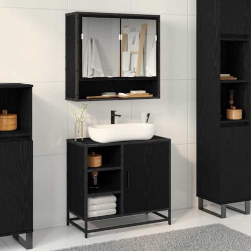 INLIFE Badezimmer Waschbecken Schrank Schwarze Eiche 65 x 33 x 60 cm,Möbel,Möbelgarnituren,Badezimmermöbel-Sets,Schwarze Eiche,18.73 KG,883636 INLIFE Badezimmer Waschbecken Schrank Schwarze Eiche 65 x 33 x 60 cm,Möbel,Möbelgarnituren,Badezimmermöbel-Sets,Schwarze Eiche,18.73 KG,883636 von INLIFE