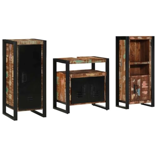 INLIFE Badezimmermöbel Set 3 pcs Mehrfarbig Massives recyceltes Holz,Möbel,Möbelgarnituren,Badezimmermöbel-Sets,Mehrfarbig,67.2 KG,3305621 INLIFE Badezimmermöbel Set 3 pcs Mehrfarbig Massives recyceltes Holz,Möbel,Möbelgarnituren,Badezimmermöbel-Sets,Mehrfarbig,67.2 KG,3305621 von INLIFE