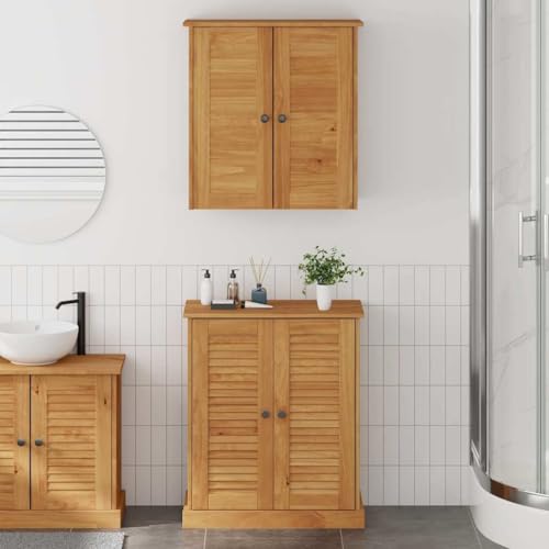 INLIFE Badezimmermöbel Set mit Regal 2 pcs Braun 67,5 x 34 x 80 cm,Möbel,Schränke,Spiegel- & Waschbeckenunterschränke,Badezimmerwaschtische,Braun,28.6 KG,3328539 von INLIFE