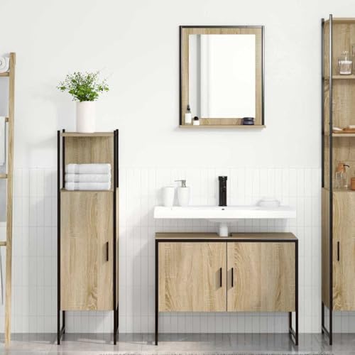 INLIFE Badezimmermöbel Set mit Regal 3 pcs Braun 33 x 33 x 120.5 cm,Möbel,Schränke,Spiegel- & Waschbeckenunterschränke,Badezimmerwaschtische,Braun,42.64 KG,3345146 INLIFE Badezimmermöbel Set mit Regal 3 pcs Braun 33 x 33 x 120.5 cm,Möbel,Schränke,Spiegel- & Waschbeckenunterschränke,Badezimmerwaschtische,Braun,42.64 KG,3345146 von INLIFE