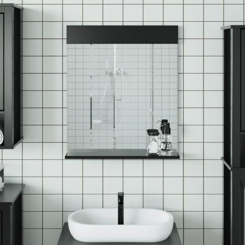 INLIFE Badspiegel mit Ablage Berg Schwarz 60x12x70 cm Massivholz,Heim & Garten,Dekoration,Spiegel,Schwarz,6.02 KG,358559 INLIFE Badspiegel mit Ablage Berg Schwarz 60x12x70 cm Massivholz,Heim & Garten,Dekoration,Spiegel,Schwarz,6.02 KG,358559 von INLIFE