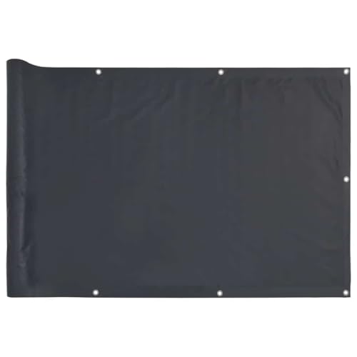 INLIFE Balkon-Sichtschutz Anthrazit 400x120 cm PVC,Heimwerkerbedarf,Hauseinzäunung,Zaunfelder,Anthrazit,3.1 KG,4005485 von INLIFE