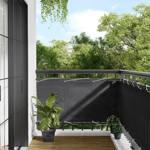 INLIFE Balkon-Sichtschutz Anthrazit 75x700 cm 100% Polyester-Ox,Heim & Garten,Rasen & Garten,Garten & Balkon,Sonnenschirme & Sonnenschutze,Anthrazit,1.3 KG,4000046 von INLIFE