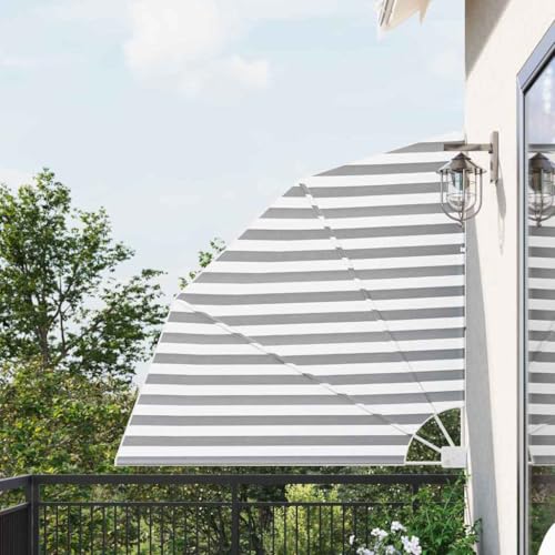 INLIFE Balkon Sichtschutz Anthrazit und Weiß 140 x 140 cm Stoff,Heim & Garten,Rasen & Garten,Garten & Balkon,Sonnenschirme & Sonnenschutze,Grau,2.9 KG,42000931 von INLIFE