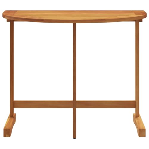 INLIFE Balkontisch Klappbar 90x60x72 cm Massivholz Akazie,Möbel,Gartenmöbel,Gartentische,Braun,9.4 KG,364896 von INLIFE