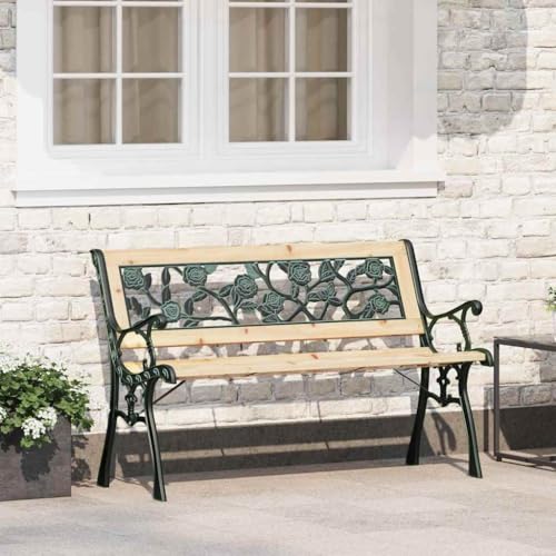 INLIFE Bank Braun 116 x 54 x 73cm Holz,Möbel,Gartenmöbel,Gartensitzmöbel,Gartenbänke,Braun,12.75 KG,319570 von INLIFE