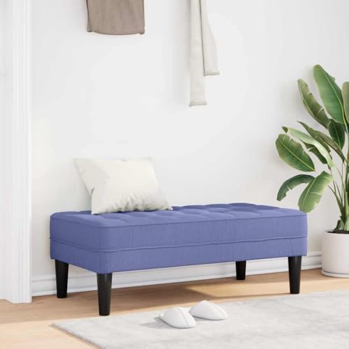 INLIFE Bank Jeansblau 113 x 57 x 39 cm Stoff,Möbel,Sitzbänke,Blau,10.2 KG,42001945 von INLIFE