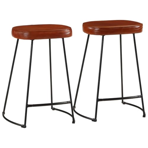 INLIFE Barhocker 2 STK. Dunkelbraun 41x29x62 cm,Möbel,Stühle,Barhocker,Braun,9.6 KG,358925 von INLIFE