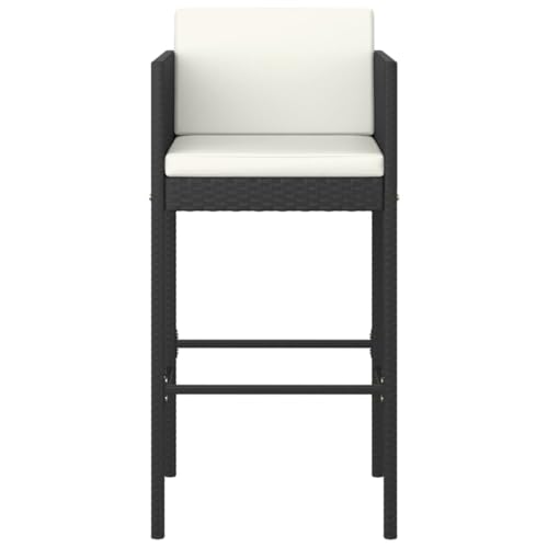 INLIFE Barhocker 4 STK. mit Kissen Schwarz Poly Rattan,Möbel,Gartenmöbel,Gartensitzmöbel,Gartenstühle,Schwarz,29.8 KG,316676 INLIFE Barhocker 4 STK. mit Kissen Schwarz Poly Rattan,Möbel,Gartenmöbel,Gartensitzmöbel,Gartenstühle,Schwarz,29.8 KG,316676 von INLIFE