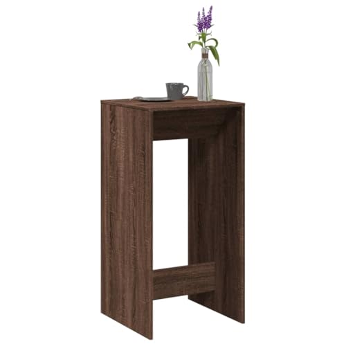 INLIFE Bartisch Braun Eichen-Optik 51x50x103,5 cm Holzwerkstoff,Möbel,Tische,Esstische,Braun,19.2 KG,854424 von INLIFE