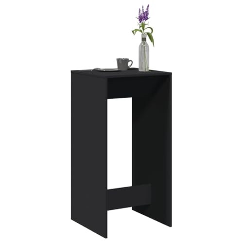 INLIFE Bartisch Schwarz 51x50x103,5 cm Holzwerkstoff,Möbel,Tische,Esstische,Schwarz,19.2 KG,854419 von INLIFE