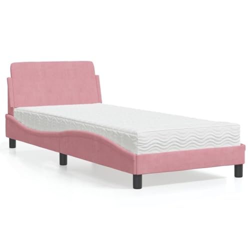 INLIFE Bett mit Matratze Dover Rosa 90x200 cm Samt,Möbel,Betten & Zubehör,Betten & Bettgestelle,Rosa,32.15 KG,3208336 INLIFE Bett mit Matratze Dover Rosa 90x200 cm Samt,Möbel,Betten & Zubehör,Betten & Bettgestelle,Rosa,32.15 KG,3208336 von INLIFE