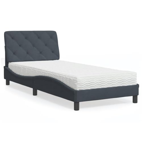 INLIFE Bett mit Matratze Dunkelgrau 90x200 cm Samt,Möbel,Betten & Zubehör,Betten & Bettgestelle,Grau,33.85 KG,3208635 INLIFE Bett mit Matratze Dunkelgrau 90x200 cm Samt,Möbel,Betten & Zubehör,Betten & Bettgestelle,Grau,33.85 KG,3208635 von INLIFE