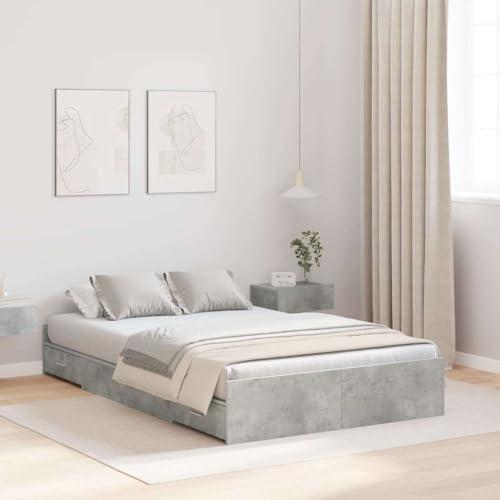 INLIFE Bett mit Stauraum Betongrau 120 x 200 cm Holzwerkstoff,Möbel,Betten & Zubehör,Betten & Bettgestelle,Grau,73.8 KG,3335304 INLIFE Bett mit Stauraum Betongrau 120 x 200 cm Holzwerkstoff,Möbel,Betten & Zubehör,Betten & Bettgestelle,Grau,73.8 KG,3335304 von INLIFE