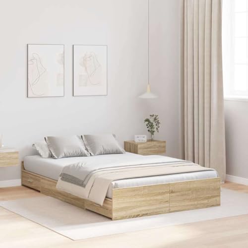 INLIFE Bett mit Stauraum Sonoma Eiche 120 x 200 cm Holzwerkstoff,Möbel,Betten & Zubehör,Betten & Bettgestelle,Braun,73.8 KG,3335303 INLIFE Bett mit Stauraum Sonoma Eiche 120 x 200 cm Holzwerkstoff,Möbel,Betten & Zubehör,Betten & Bettgestelle,Braun,73.8 KG,3335303 von INLIFE