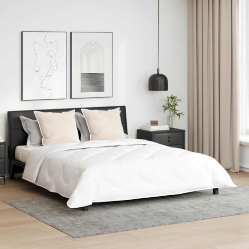 INLIFE Bettdecke mit Kissen Argyle 3 pcs Weiß 200 x 220 cm Mikrofaser,Heim & Garten,Haushaltswäsche,Bettwäsche,Bettdecken,Weiß,7.19 KG,3377535 von INLIFE