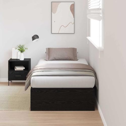 INLIFE Bettgestell Schwarze Eiche 200 x 80 x 31.5 cm Holzwerkstoff,Möbel,Betten & Zubehör,Betten & Bettgestelle,Schwarz,54.9 KG,3335334 von INLIFE