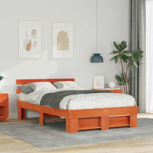 INLIFE Bettgestell Wachsbraun 120 x 200 cm Massivholz Kiefer,Möbel,Betten & Zubehör,Betten & Bettgestelle,Braun,25.8 KG,872487 INLIFE Bettgestell Wachsbraun 120 x 200 cm Massivholz Kiefer,Möbel,Betten & Zubehör,Betten & Bettgestelle,Braun,25.8 KG,872487 von INLIFE