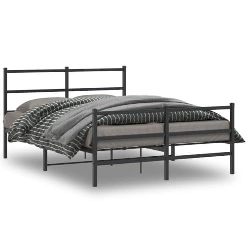 INLIFE Bettgestell mit Kopf- und Fußteil Metall Schwarz 140x190 cm,Möbel,Betten & Zubehör,Betten & Bettgestelle,Schwarz,23.8 KG,355383 INLIFE Bettgestell mit Kopf- und Fußteil Metall Schwarz 140x190 cm,Möbel,Betten & Zubehör,Betten & Bettgestelle,Schwarz,23.8 KG,355383 von INLIFE