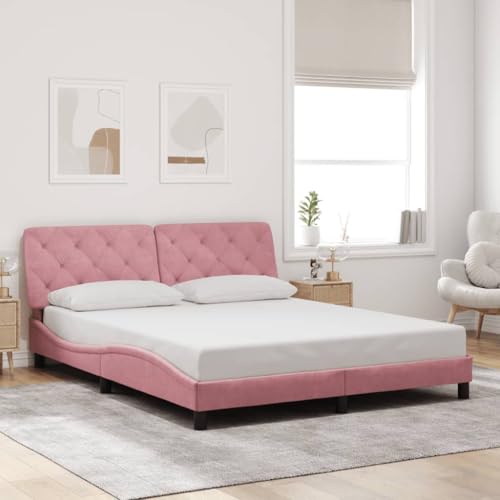 INLIFE Bettgestell ohne Matratze Rosa 160x200 cm Samt,Möbel,Betten & Zubehör,Betten & Bettgestelle,Rosa,29.45 KG,3207934 INLIFE Bettgestell ohne Matratze Rosa 160x200 cm Samt,Möbel,Betten & Zubehör,Betten & Bettgestelle,Rosa,29.45 KG,3207934 von INLIFE
