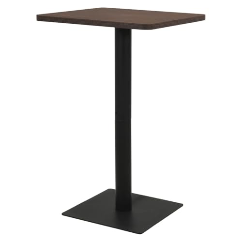 INLIFE Bistrotisch Dunkle Esche 78,5x78,5x107 cm,Möbel,Tische,Esstische,Schwarz,29 KG,321929 von INLIFE
