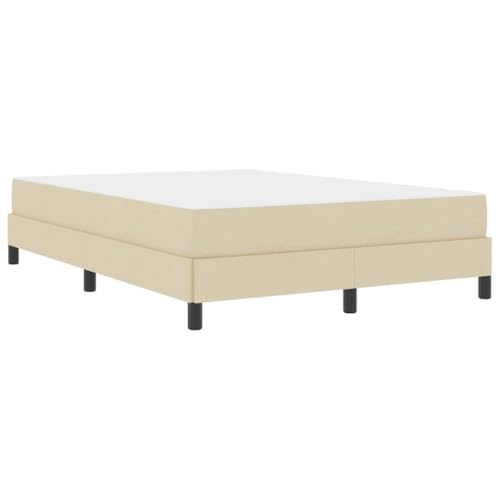 INLIFE Boxspringbett mit Matratze Creme 140 x 200 cm Stoff,Möbel,Betten & Zubehör,Betten & Bettgestelle,Creme,46.6 KG,3398498 von INLIFE