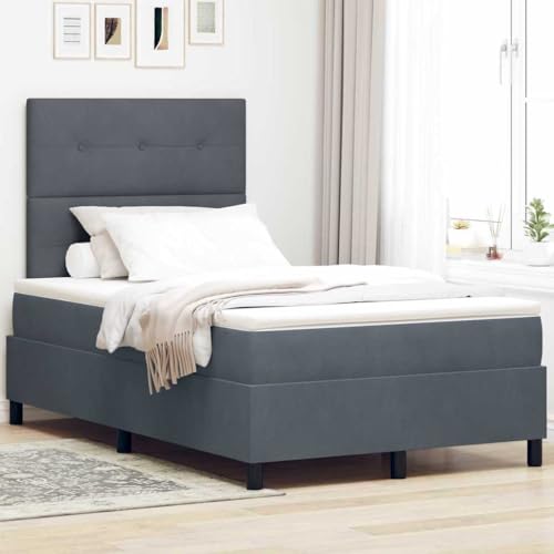 INLIFE Boxspringbett mit Matratze Dunkelgrau 120 x 200 cm Samt,Möbel,Betten & Zubehör,Betten & Bettgestelle,Grau,60.34 KG,3343305 INLIFE Boxspringbett mit Matratze Dunkelgrau 120 x 200 cm Samt,Möbel,Betten & Zubehör,Betten & Bettgestelle,Grau,60.34 KG,3343305 von INLIFE