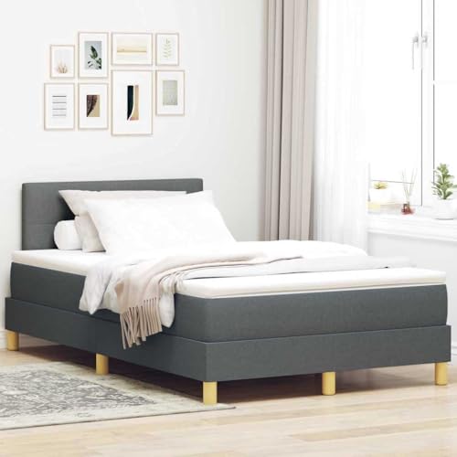 INLIFE Boxspringbett mit Matratze Dunkelgrau 120 x 200 cm Stoff,Möbel,Betten & Zubehör,Betten & Bettgestelle,Grau,53.88 KG,3342430 INLIFE Boxspringbett mit Matratze Dunkelgrau 120 x 200 cm Stoff,Möbel,Betten & Zubehör,Betten & Bettgestelle,Grau,53.88 KG,3342430 von INLIFE