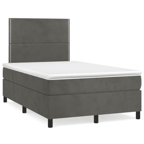 INLIFE Boxspringbett mit Matratze Dunkelgrau 120x190 cm Samt,Möbel,Betten & Zubehör,Betten & Bettgestelle,Grau,58 KG,3269990 INLIFE Boxspringbett mit Matratze Dunkelgrau 120x190 cm Samt,Möbel,Betten & Zubehör,Betten & Bettgestelle,Grau,58 KG,3269990 von INLIFE